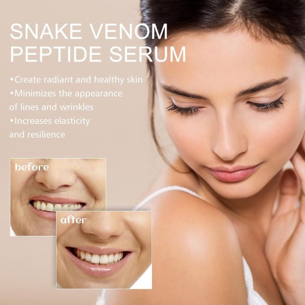 ⁦Snake Peptide Facial Serum (30ml), Advanced Anti-Wrinkle & Anti-Aging Serum – Boosts Collagen, Restores Skin Elasticity – Lifting, Firming, and Tightening for Smoother Skin⁩ - الصورة ⁦3⁩