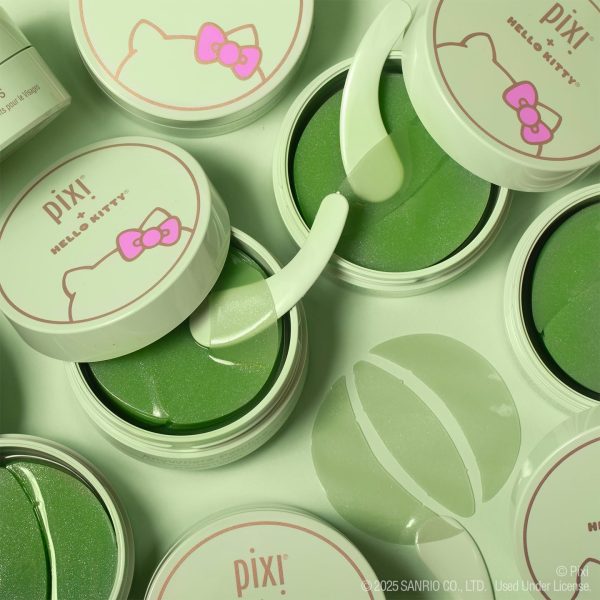 ⁦Pixi + Hello Kitty AnyWhere Multipurpose Hydrogel Patches, Hyaluronic, Caffeine & Retinol For Under Eyes, Revitalize Eye Area, 45 pairs / 90 Patches⁩ - الصورة ⁦6⁩