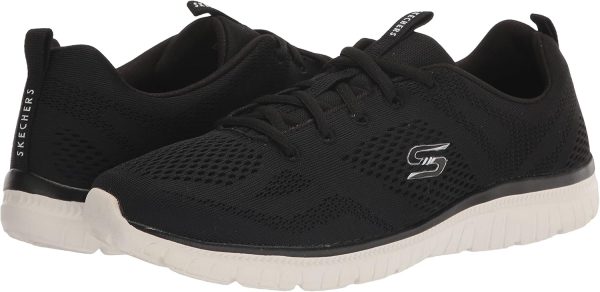 ⁦Skechers Womens SPORT-ACTIVE Lace-up Color Black/White, 41 EU⁩ - الصورة ⁦7⁩