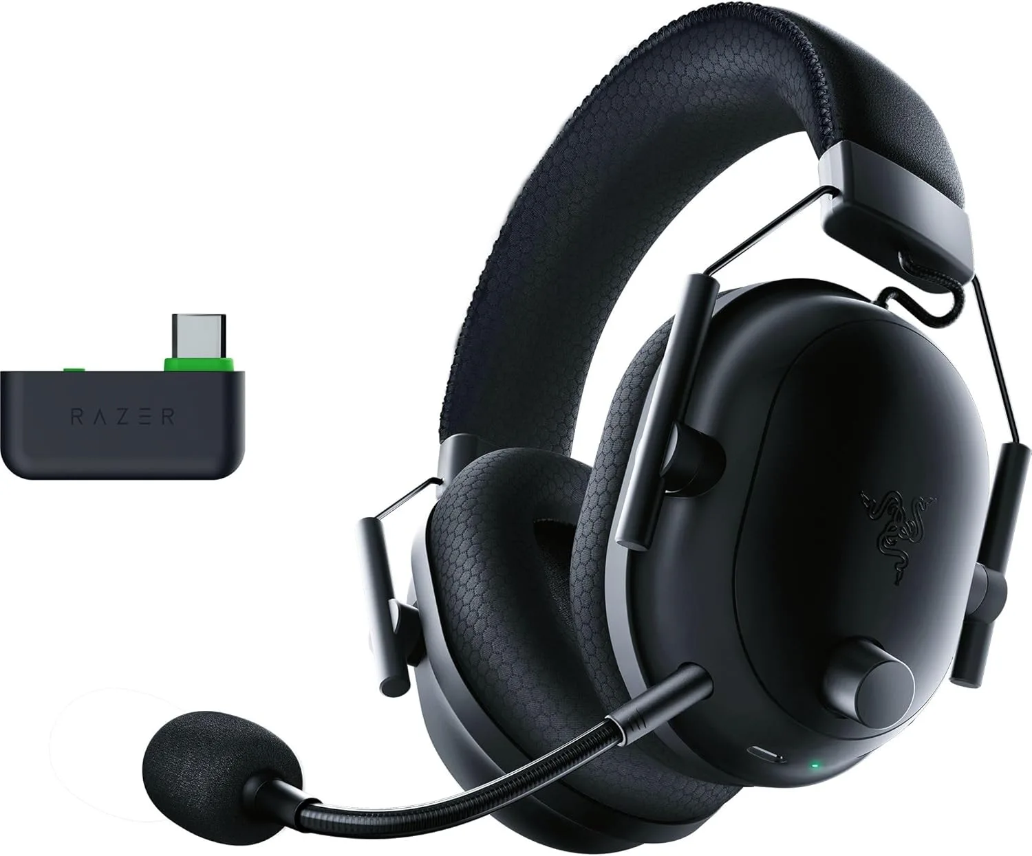 Razer BlackShark V2 Pro Wireless Xbox Gaming Headphones: 50mm Drives - Broadband Microphone - Comfortable Noise Isolation Headphones - for Xbox, PS5, Console, PC, Mac - Bluetooth, USB-C - 70 Hour