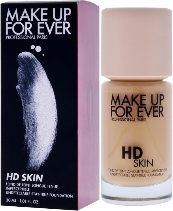⁦Make Up For Ever HD Skin Foundation 1Y18 Warm Cashew 30ml⁩ - الصورة ⁦4⁩