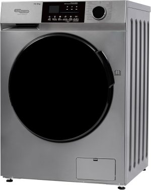 Super General 10.5kg Front Loading Washing Machine, 1400rpm, Energy Efficiency, LED Digital Display, Quick Wash, Silent Operation,Stainless Steel-Drum,Silver | KSGW11500NLED With 2 Years Warranty.