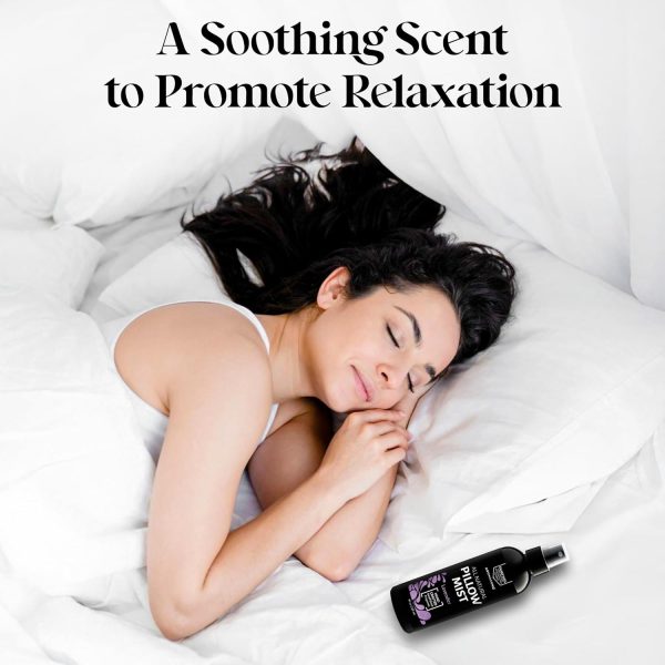 ⁦Aromasong Lavender Pillow Spray for Sleeping - All Natural Calming Linen & Bedtime Sleep Mist for Deep Sleep - Pillow Spray Aromatherapy with Botanical Essential Oils for Relaxing Stress⁩ - الصورة ⁦6⁩