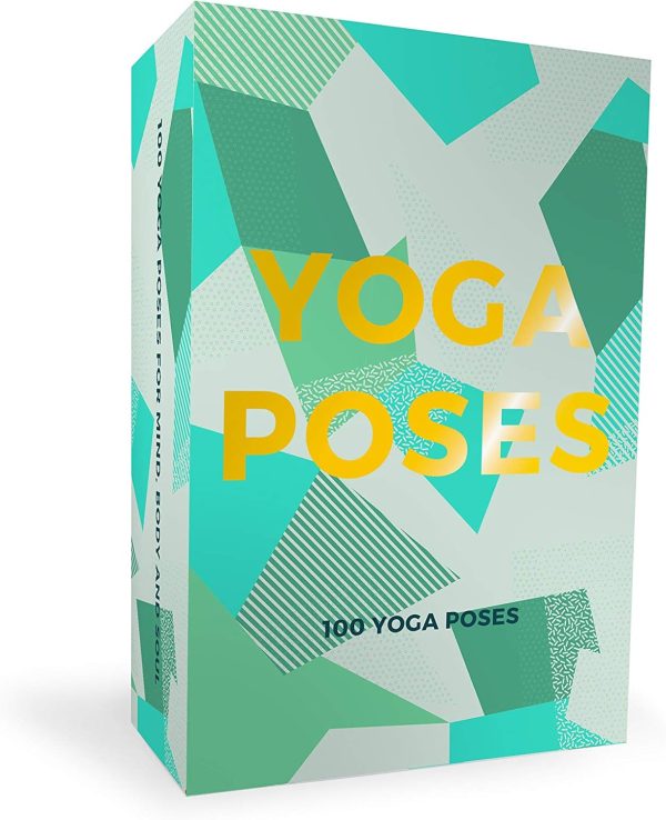 ⁦Gift Republic GR490055 100 Yoga Poses Cards, Green, one Size⁩ - الصورة ⁦3⁩