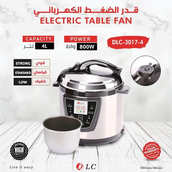 DLC 4L Electric Pressure Cooker - 800 Watts, DLC-3017
