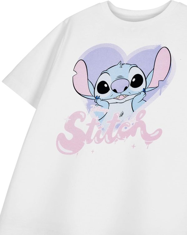⁦Disney Lilo & Stitch Girls T-Shirt | Kids Short Sleeve Graphic Tee OPTIONS | Cute Cartoon Character Apparel | Comfortable Cotton Top for Kids & Teens | Movie Merchandise Gift⁩ - الصورة ⁦6⁩