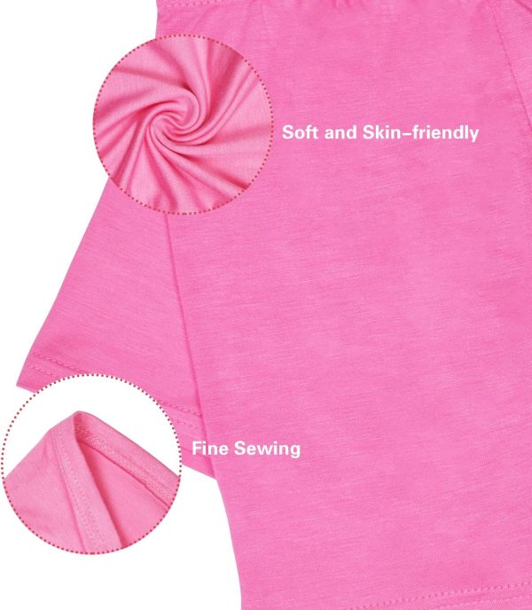 ⁦Girls Shorts Breathable and Comfy Kids Cycling Shorts 6 Pack (2-10 Years Old) Stretchy Dancing Bike Pants for Girl Sports Play Underdress⁩ - الصورة ⁦6⁩