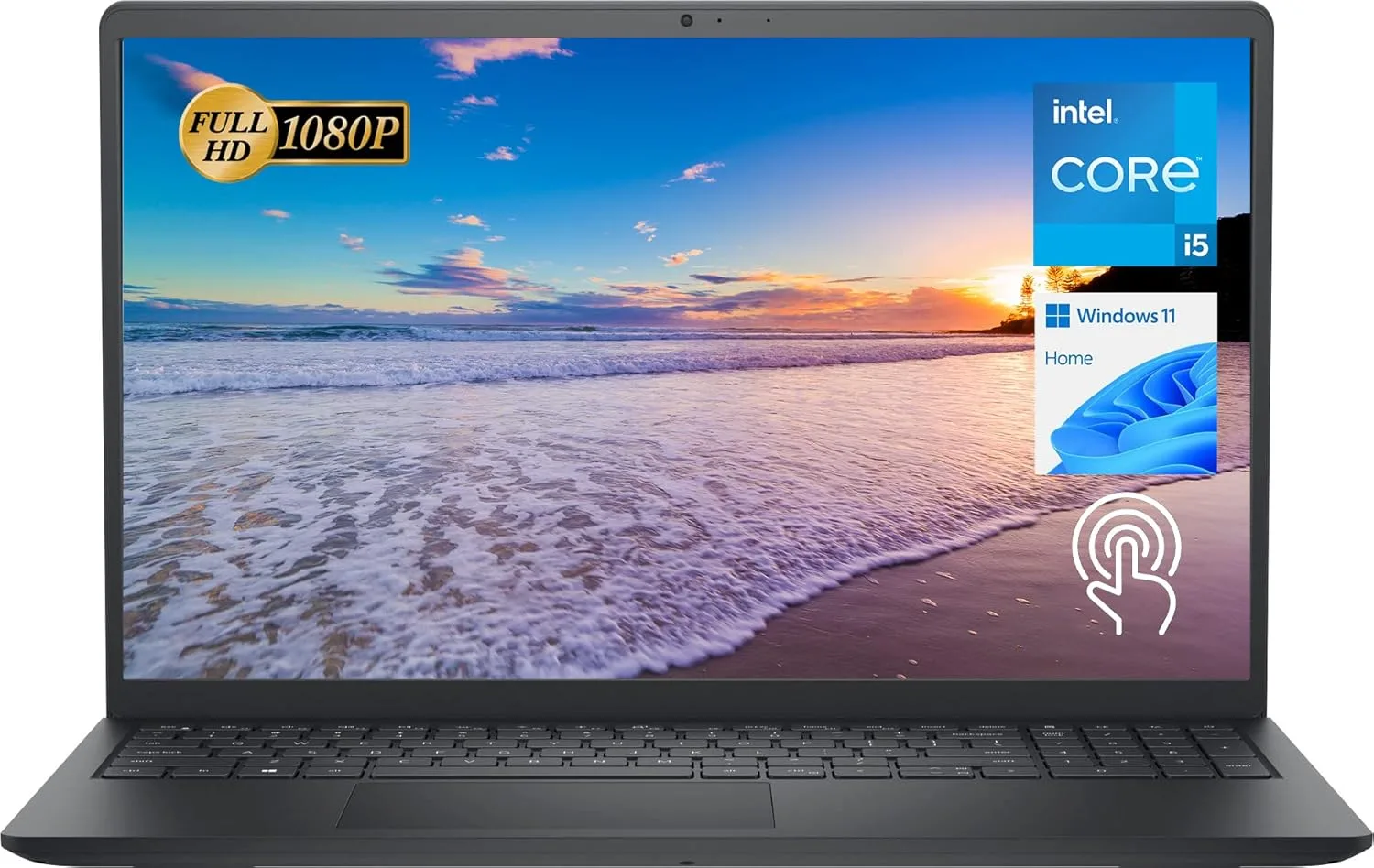 لابتوب ديل انسبيرون 3511 15 جديد بشاشة لمس FHD‏ 15.6 انش، انتل كور i5-1035G1‏، RAM‏ 16GB‏، ذاكرة مستديمة SSD‏ M.11‏ PCle‏ 1TB‏، قارئ بطاقة SD‏، كاميرا ويب، HDMI‏، واي فاي، ويندوز 11 هوم، اسود