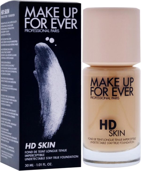 ⁦Make Up For Ever HD Skin Foundation 1Y18 Warm Cashew 30ml⁩ - الصورة ⁦3⁩