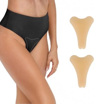 Camel Toe Concealers, 2pcs Seamless Camel Toe Hider Invisible Tape, Reusable Silicone Female Intimate Patches, Body Care Patches Underwear Guard, Moisturizing Body Intimate Patches
