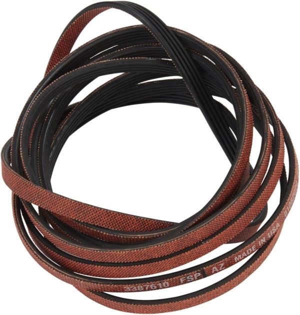 Whirlpool 341241 Dryer Drum Belt, white