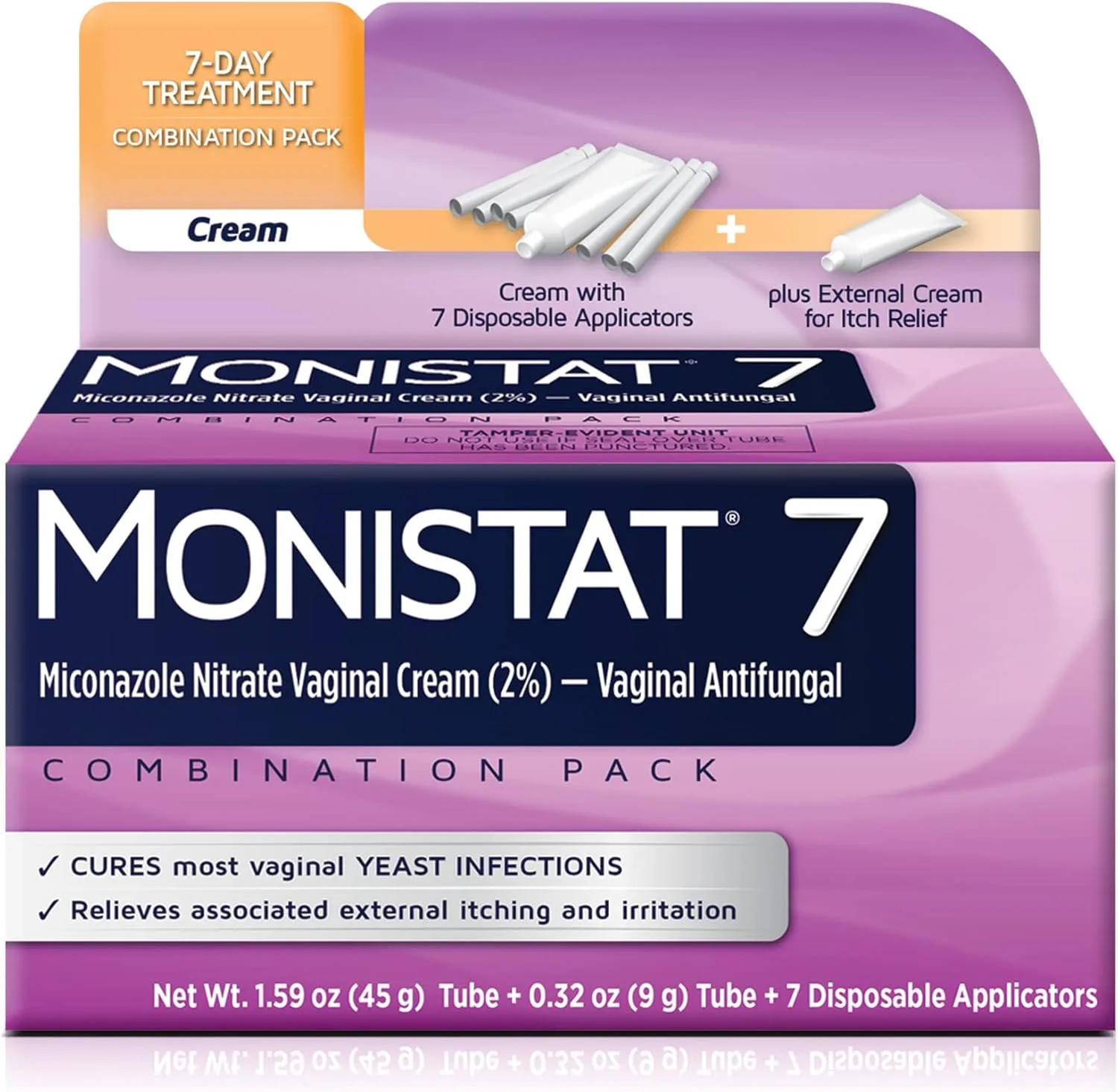 Monistat 7-Day Yeast Infection Treatment | Cream + External Itch Relief Cream