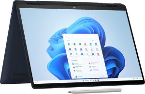 HP Envy x360 2-in-1 Laptop 14, 14" 2.8K, Touch screen, Intel Core Ultra 7-155U, Intel Integrated Graphics, 16GB RAM, 1TB SSD, Windows 11 Home, Atmospheric blue - A24VXEA