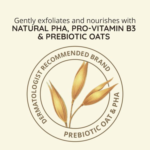 ⁦Aveeno Tone + Texture Renewing Body Night Cream With Prebiotic Oat, Gently Exfoliates & Moisturizes Sensitive Skin, Instantly Softens & Smooths & Intensely Nourishes, Fragrance-Free, 8 oz⁩ - الصورة ⁦8⁩