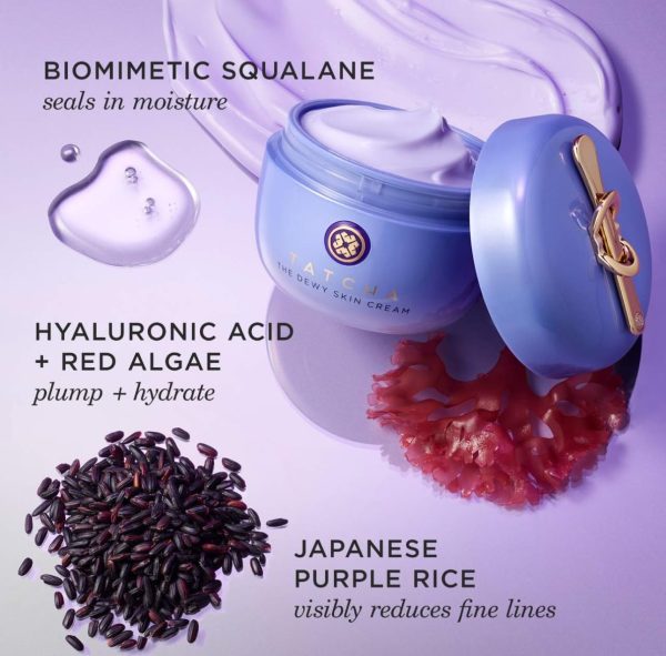 ⁦TATCHA The Dewy Skin Cream | Rich Face Cream to Hydrate, Plump and Protect Dry and Combo Skin, 50 ml | 1.7 oz⁩ - الصورة ⁦6⁩