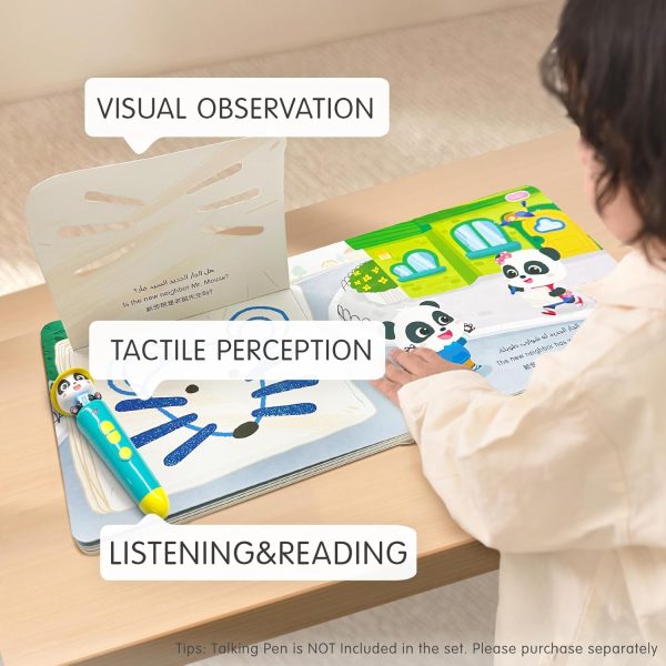 ⁦BabyBus Creative Flip Board Book for Toddlers, to Learn Dots, Lines and Shapes, Interactive Learning Book Gift for Boys and Girls Aged 0-3⁩ - الصورة ⁦4⁩