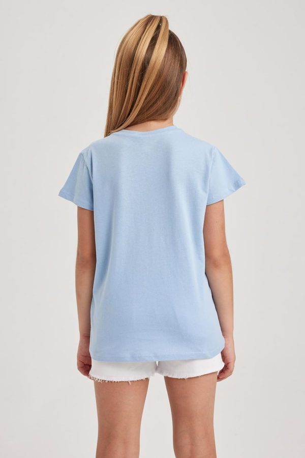 ⁦DeFacto Girl's B0672a8 T-Shirt⁩ - الصورة ⁦7⁩