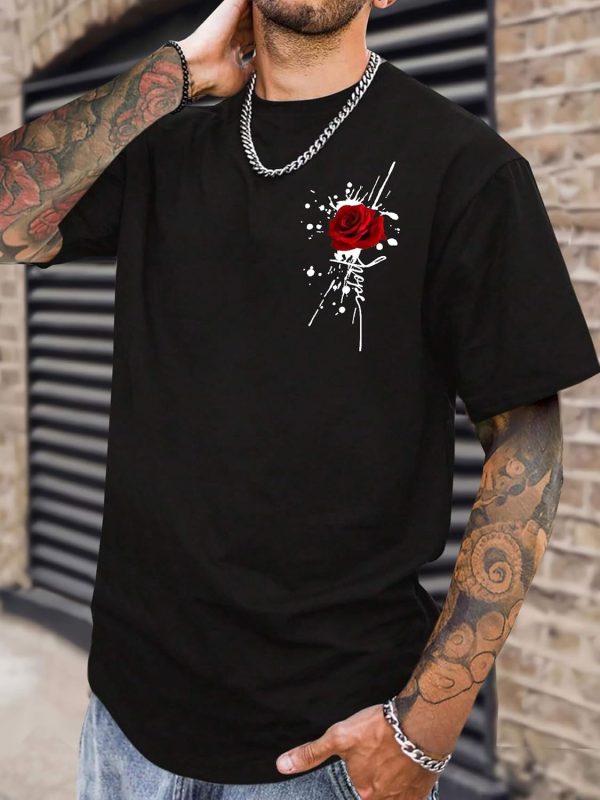 ⁦Bealin Men's Graphic Tees Casual Graffiti Short Sleeve Shirts Summer Rapper Streetwear Y2k Tops Tshirt⁩ - الصورة ⁦2⁩