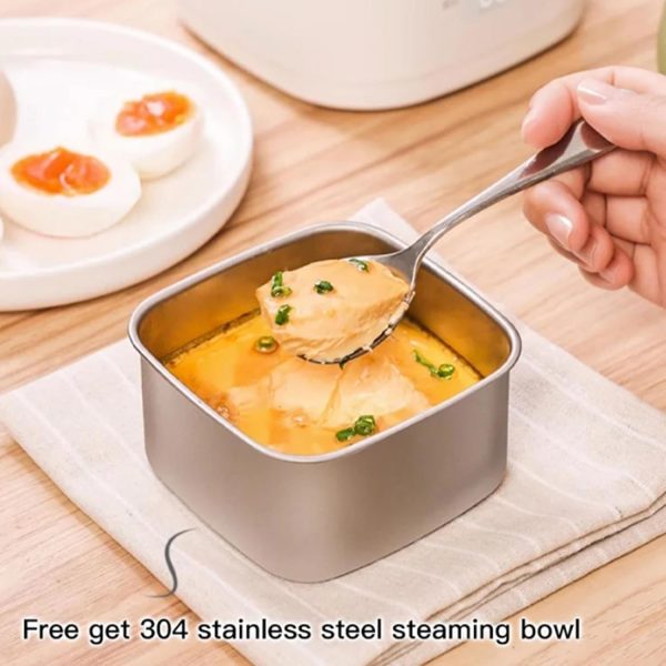 ⁦WEedsy Fully Automatic Smart Egg Cooker - Electric Boiler Machine for Steamed, Hard Boiled, Soft Boiled Eggs and Onsen Tamago - Home, Kitchen, Dorm Use⁩ - الصورة ⁦6⁩