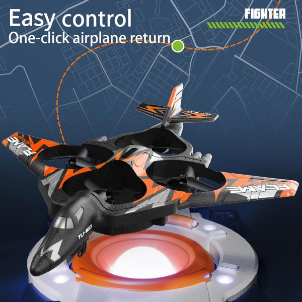 ⁦Labymos Remote Control Plane, 2.4Ghz Remote Control Foam Airplanes for Kids Boys Stunt with Gravity Sensing, LED Lights, 2 Battery⁩ - الصورة ⁦3⁩