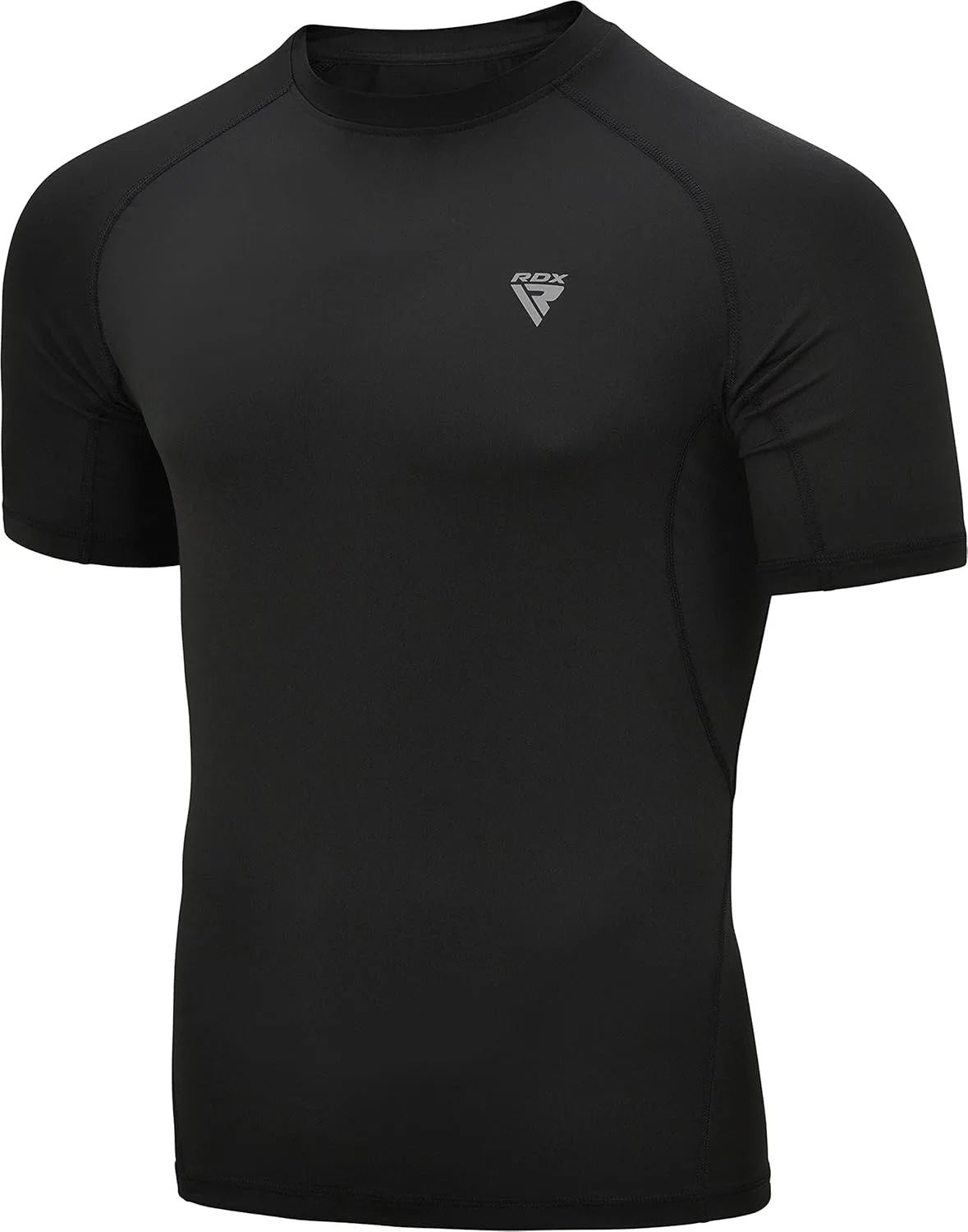 RDX Rash Guard MMA Compression Shirt, Tank Top Long Sleeve Half Sport Combat Tank Top for Surf, Training, Sparring, Running, Cycling, Sweat Martial Arts, Shirts, Swimming, Men's T-Shirt