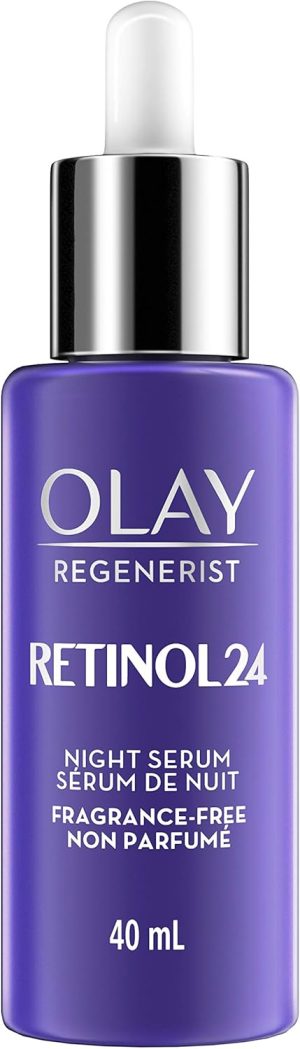 Olay regenerist retinol 24 night serum fragrance free, Unscented, 1.35 Fl Oz