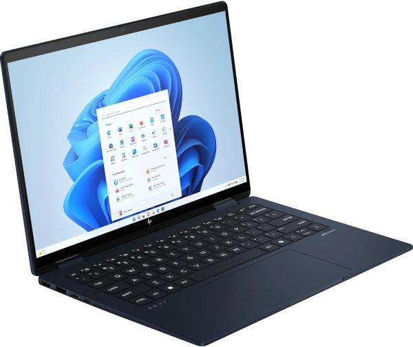 ⁦HP Envy x360 2-in-1 Laptop 14, 14" 2.8K, Touch screen, Intel Core Ultra 7-155U, Intel Integrated Graphics, 16GB RAM, 1TB SSD, Windows 11 Home, Atmospheric blue - A24VXEA⁩ - الصورة ⁦4⁩