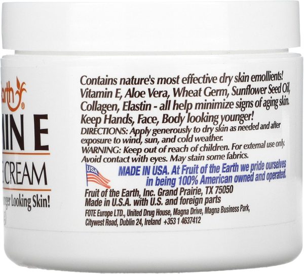 ⁦Fruit Of The Earth Bogo Cream Vitamin-E 4 Ounce Jar (113g)⁩ - الصورة ⁦2⁩