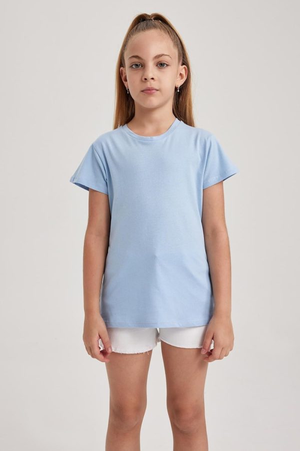 ⁦DeFacto Girl's B0672a8 T-Shirt⁩ - الصورة ⁦5⁩
