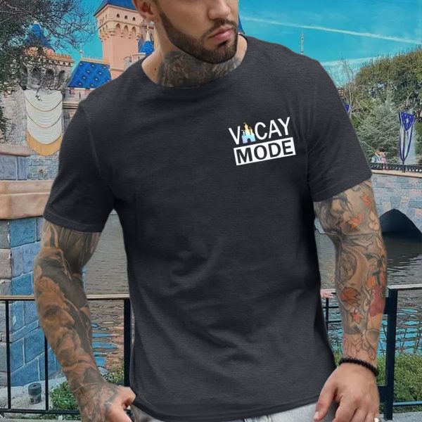 ⁦Magic Shirts for Family: Magical Castle Vacay Mode Couple Matching Tee Family Vacation Cruise Trip Short Sleeve Tops⁩ - الصورة ⁦3⁩