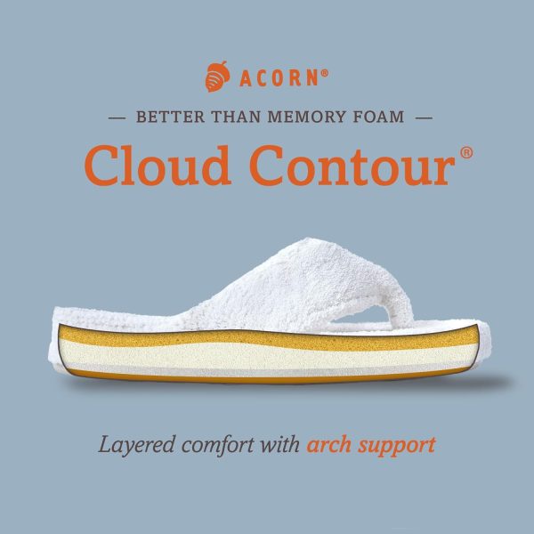 ⁦Acorn Women's Spa Thong with Premium Memory Foam⁩ - الصورة ⁦5⁩