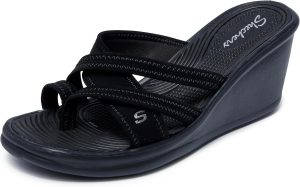 Skechers Cali Women's Rumblers-Beautiful People Wedge Sandal