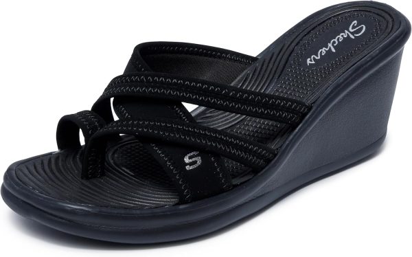 Skechers Cali Women's Rumblers-Beautiful People Wedge Sandal