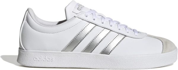 ⁦adidas VL COURT BASE FTWWHT/SILVMT/GREONE SKATEBOARDING SHOES - LOW (NON FOOTBALL) for WOMEN size⁩ - الصورة ⁦2⁩