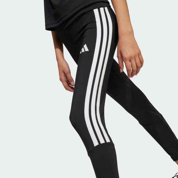 ⁦adidas Girls Train Essentials 3-Stripes Leggings Kids Tights⁩ - الصورة ⁦2⁩