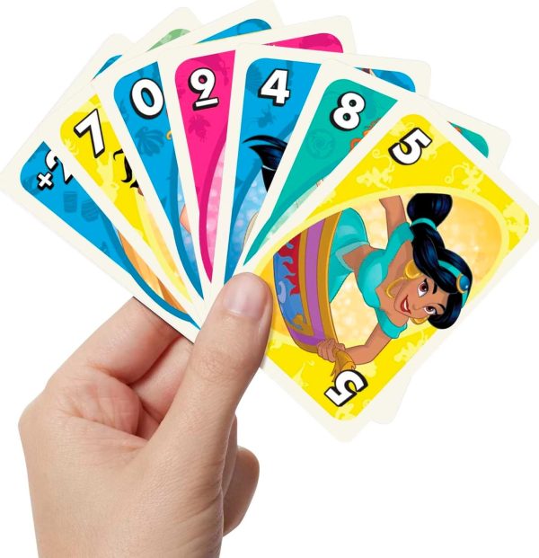 ⁦UNO® Disney Princesses Matching Card Game, 112 Cards for Players 7 Years Old & Up⁩ - الصورة ⁦2⁩