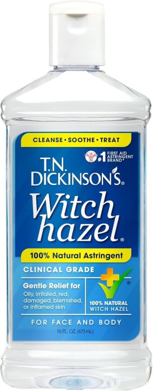 Dickinson's T.N. Astringent, 100% Natural, Witch Hazel & Aloe, 16 Fl Oz