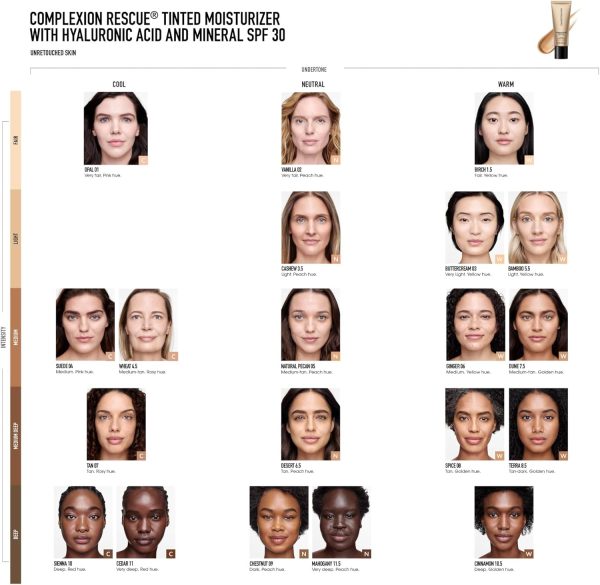 ⁦bareMinerals Complexion Rescue Tinted Hydrating Gel Cream SPF 30, Buttercream 03, 1.18 Ounce⁩ - الصورة ⁦9⁩