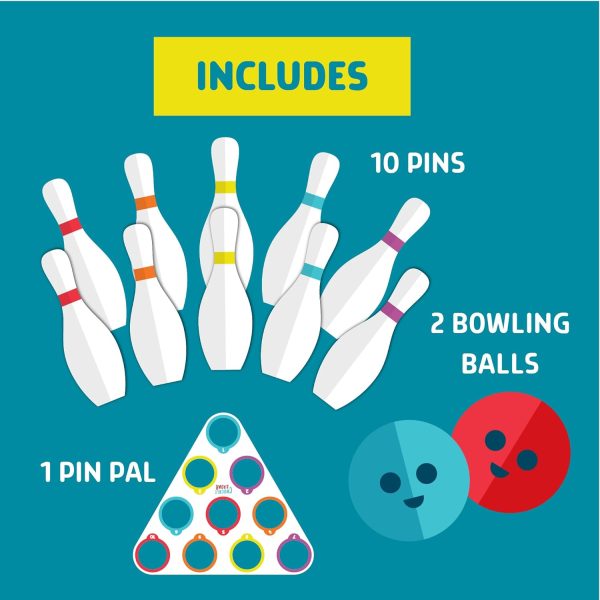⁦Chuckle & Roar 10 Pin Bowling Set⁩ - الصورة ⁦2⁩