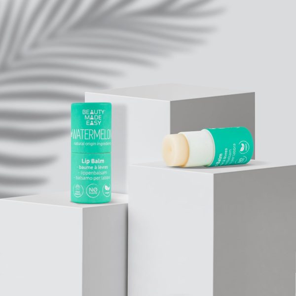 ⁦BEAUTY MADE EASY PME Paper Tube Lip Balm Watermelon 5.5g⁩ - الصورة ⁦2⁩