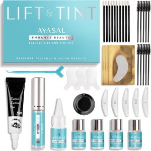 AYASAL Lash Lift Kit, 2023 Upgraded Eyelash Lift Kit, Eyelash Perm Kit, Professional Semi-Permanent Eyelash Kit, Lasting for 6 Weeks, Suitable for Salon & Home Use