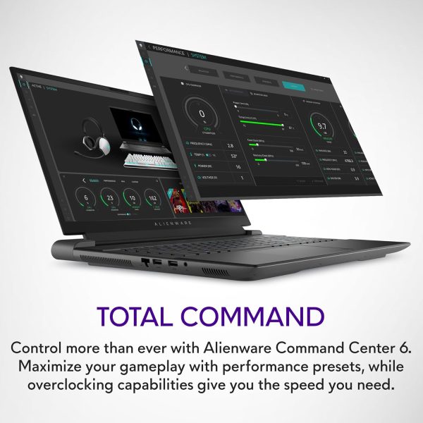 ⁦Alienware M18 R2 Gaming Laptop - 18 QHD+ 165Hz 3ms Display, Intel Core i9-14900HX, 32GB DDR5 RAM, 1TB SSD, NVIDIA GeForce RTX 4080 12GB GDDR6, Windows 11 Home, Onsite Service -⁩ - الصورة ⁦6⁩