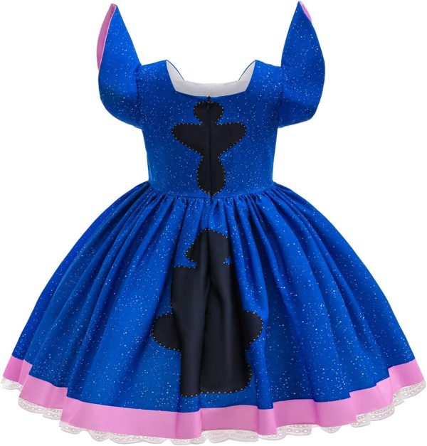 ⁦Sztylong Girls Cartoon Blue Dress⁩ - الصورة ⁦2⁩