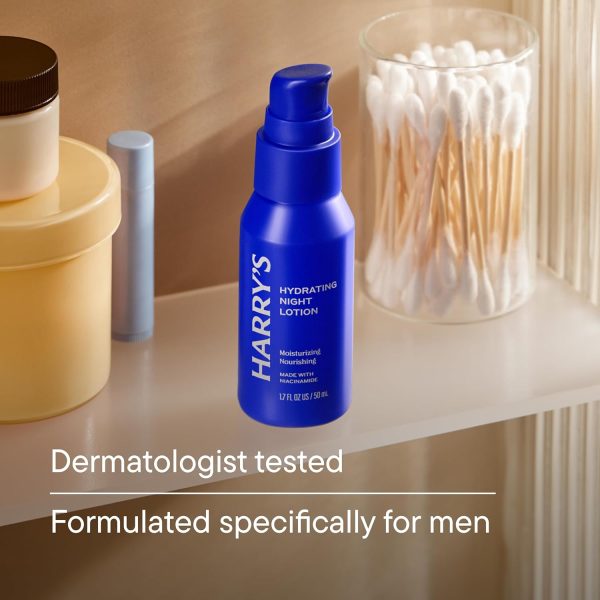 ⁦Harry's Hydrating Night Lotion, Night Moisturiser for Face, Lightweight 50ml, 2 Pack⁩ - الصورة ⁦2⁩