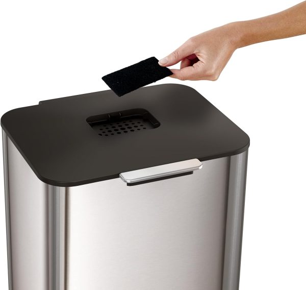 ⁦Joseph Joseph Intelligent Waste Activated Carbon Odor Filter Refills for Food Waste Caddy Kitchen Bin - Pack of 6⁩ - الصورة ⁦4⁩