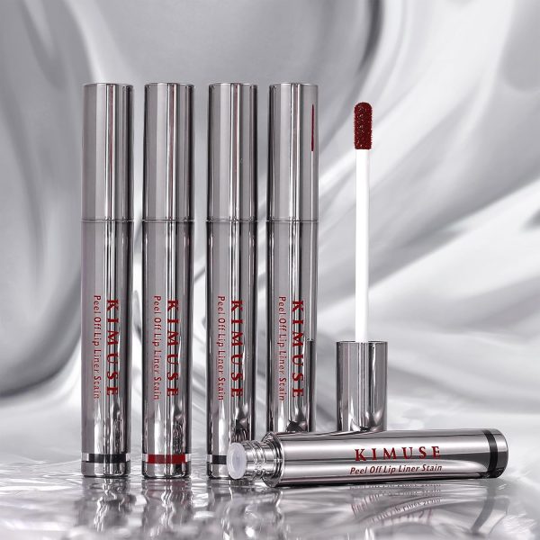 ⁦KIMUSE Peel Off Lip Liner Stain, Long Lasting Lip Tint Stain Peel Off, Waterproof, Transfer-Proof, Highly Pigmented Color Peel Off Lip Stain Liner, Matte Finish⁩ - الصورة ⁦9⁩