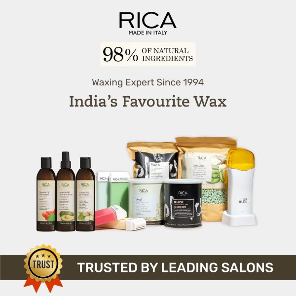 ⁦RICA Unisex Adult Aloe Vera After Wax Lotion for Sensitive Skin with Sun flower Oil, Jojoba Oil & Vitamin E - 250ml⁩ - الصورة ⁦4⁩