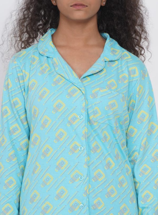 ⁦Lauren Smith Girl's Pajama Set Long Sleeve Buttoned Top with pants 2 Piece Printed Sleepwear Cotton Teen Girls Soft Pjs Lounge Set Kids nightwear sets⁩ - الصورة ⁦7⁩
