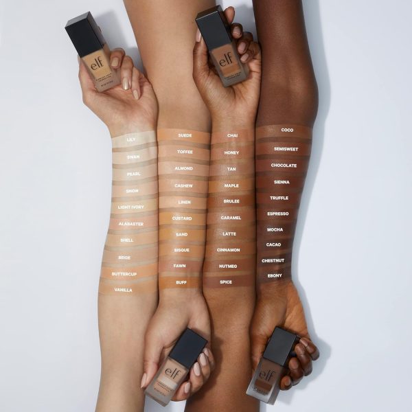 ⁦e.l.f. cosmetics 83111 Studio Flawless Finish Foundation - Porcelain, .68fl.oz⁩ - الصورة ⁦3⁩