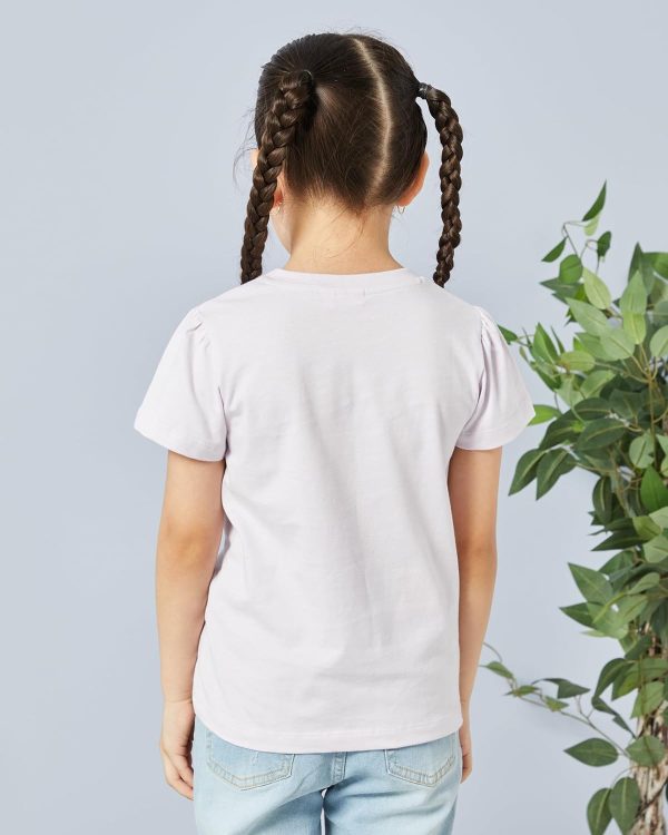 ⁦REDTAG Girls Bunny Placement Print T Shirt⁩ - الصورة ⁦3⁩